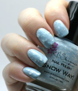 kbshimmer snow way swatch
