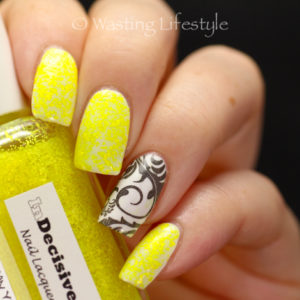 InDecisive Lacquer Speckled Neon Yellow
