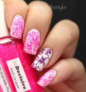 InDecisive Lacquer Speckled Neon Pink